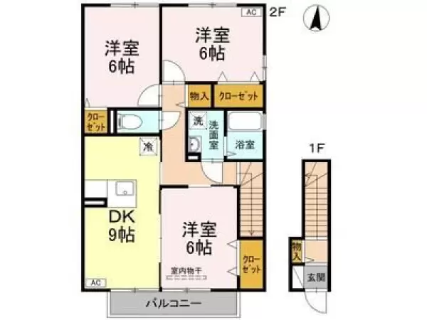 205号室の間取り図