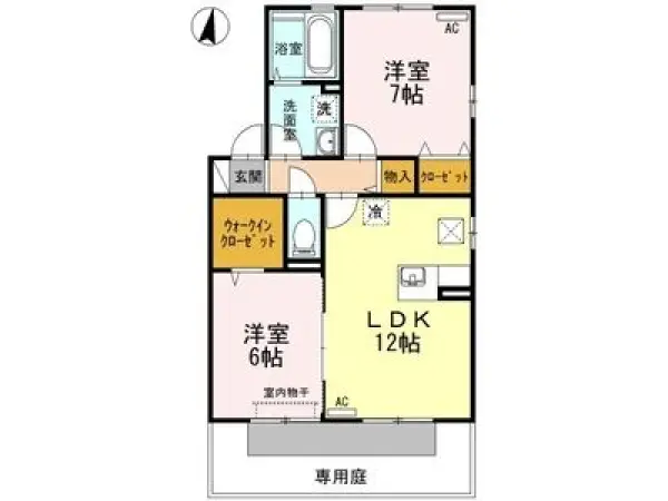 101号室の間取り図