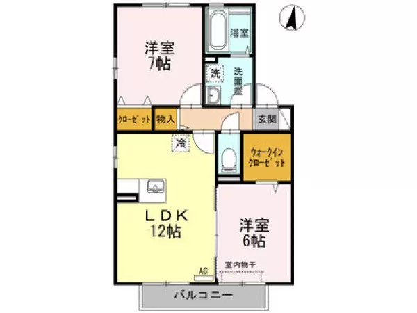205号室の間取り図