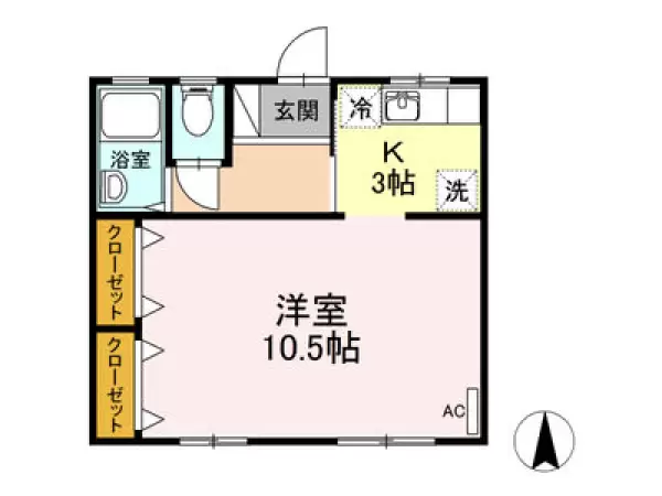 102号室の間取り図