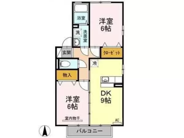 201号室の間取り図