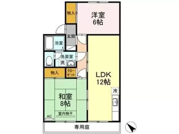 1-103号室の間取り図