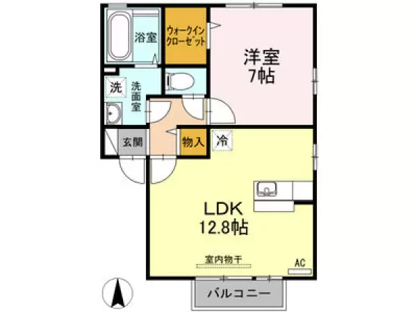 202号室の間取り図