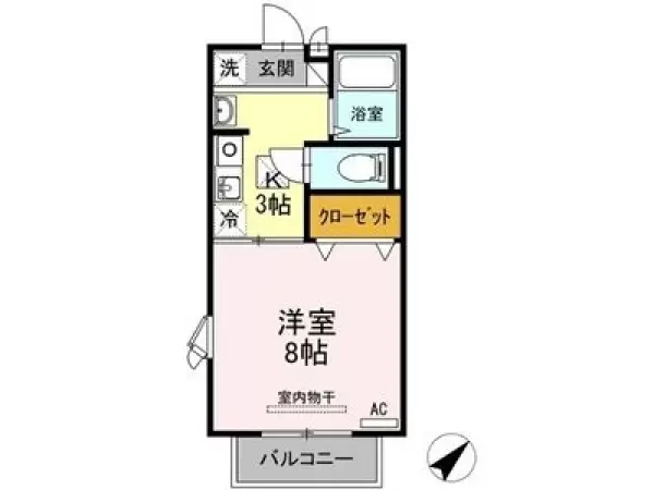 105号室の間取り図