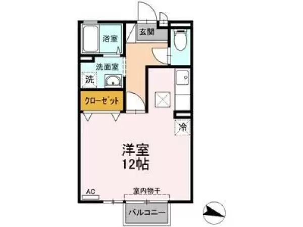 101号室の間取り図