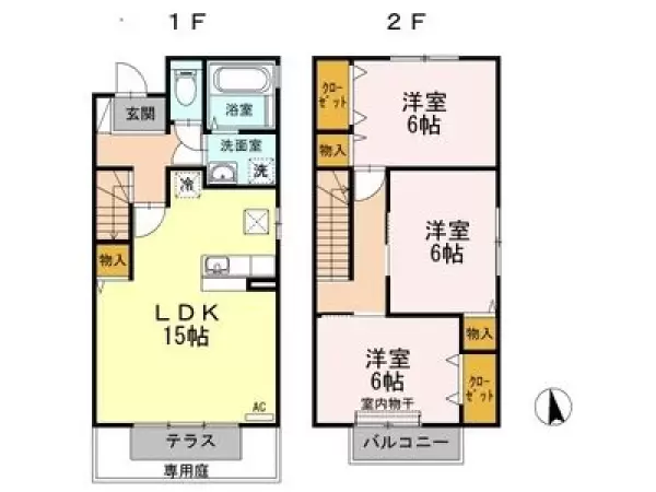 101号室の間取り図