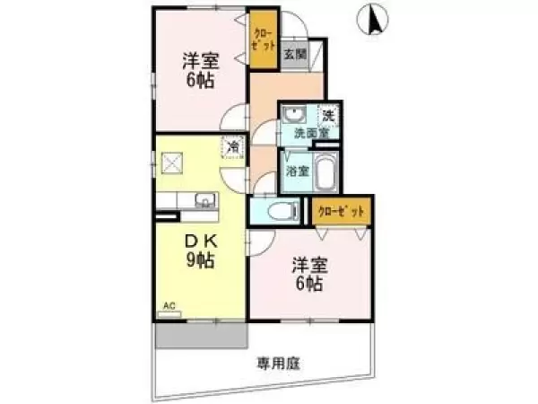 102号室の間取り図