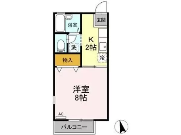 205号室の間取り図