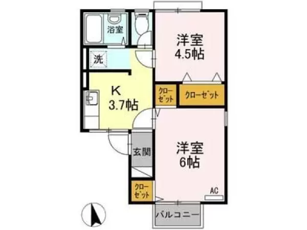 105号室の間取り図