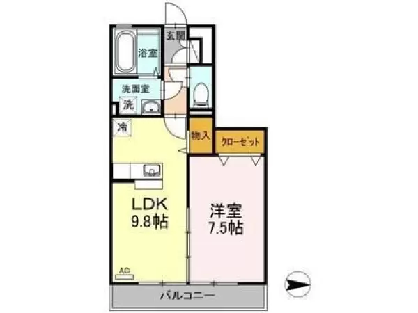 303号室の間取り図
