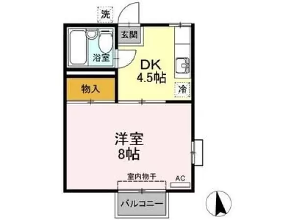 104号室の間取り図