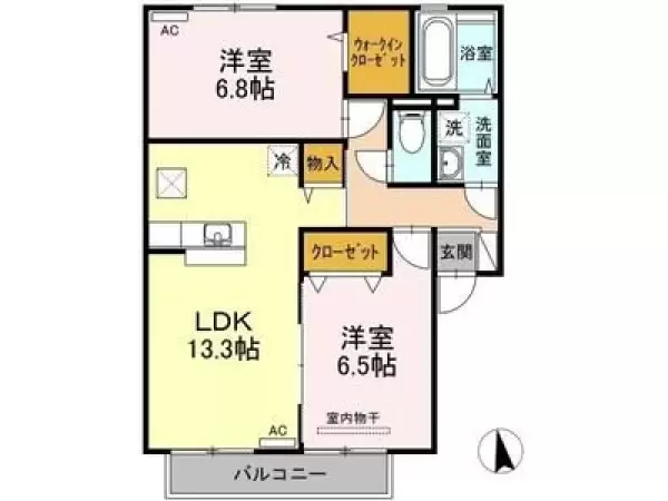 103号室の間取り図