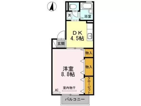 2-101号室の間取り図