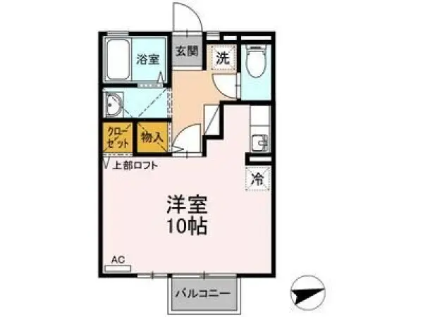 201号室の間取り図