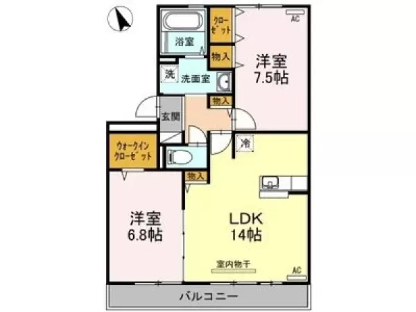103号室の間取り図