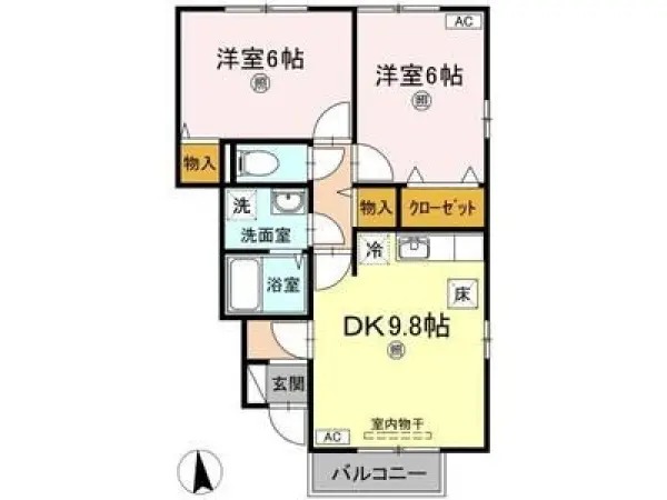 103号室の間取り図