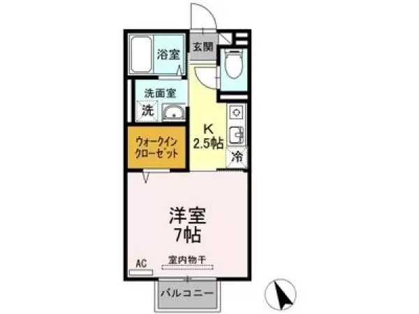 202号室の間取り図