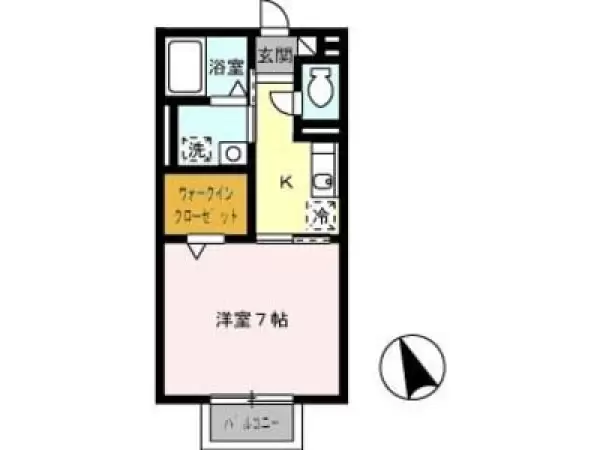 205号室の間取り図