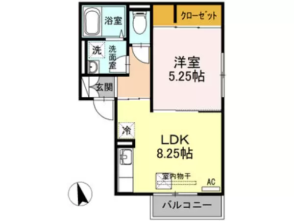 102号室の間取り図