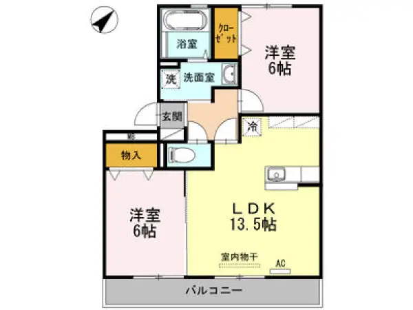 203号室の間取り図