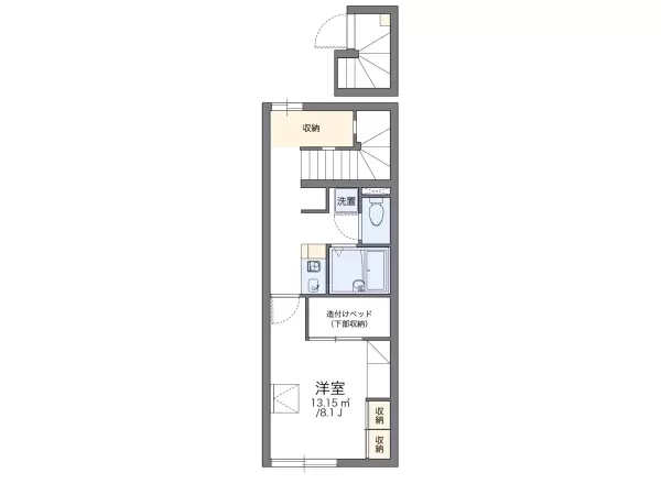 201号室の間取り図