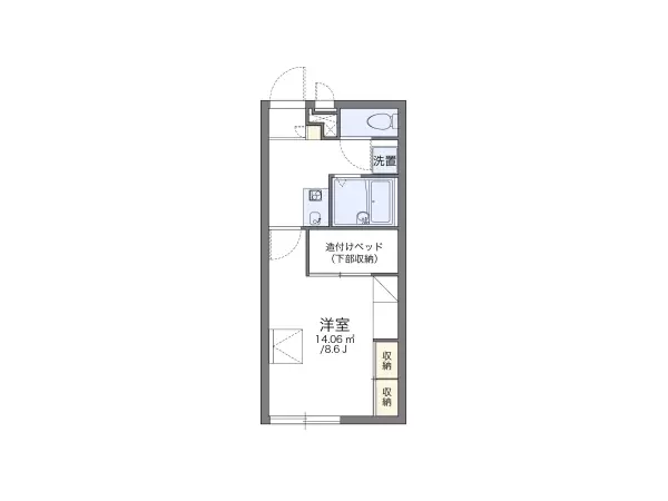 108号室の間取り図