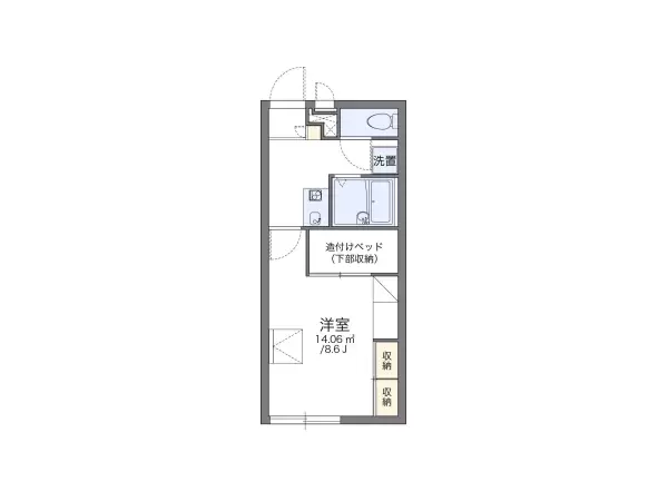 209号室の間取り図