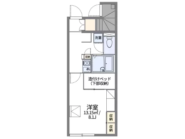 106号室の間取り図