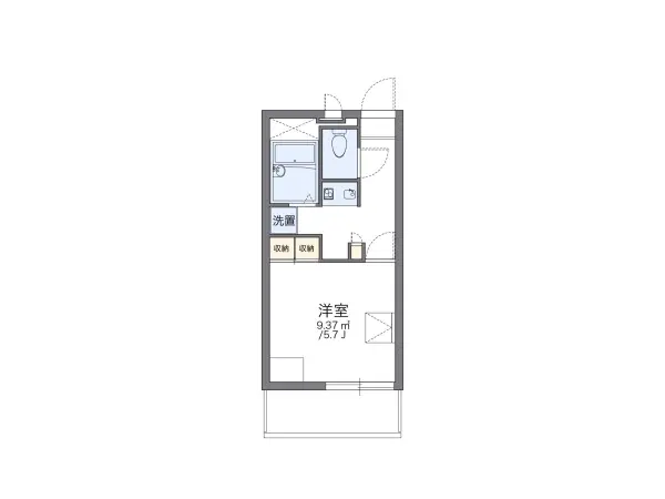 306号室の間取り図