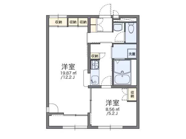 101号室の間取り図