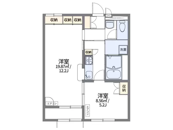 102号室の間取り図