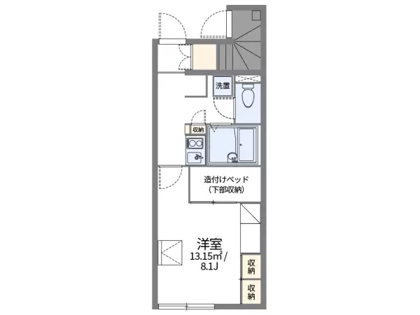 108号室の間取り図