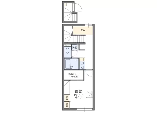 201号室の間取り図