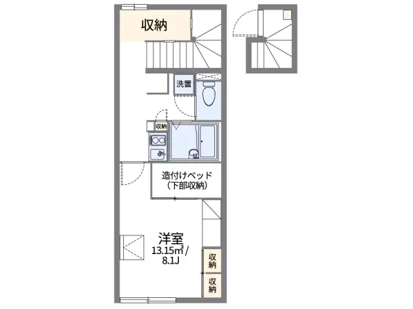 201号室の間取り図