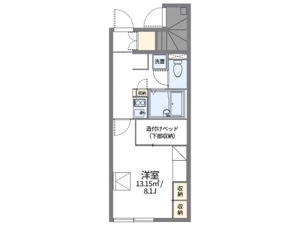 106号室の間取り図
