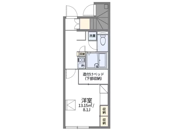 107号室の間取り図