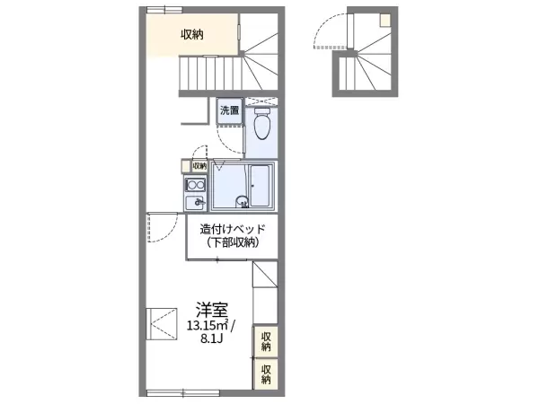 201号室の間取り図