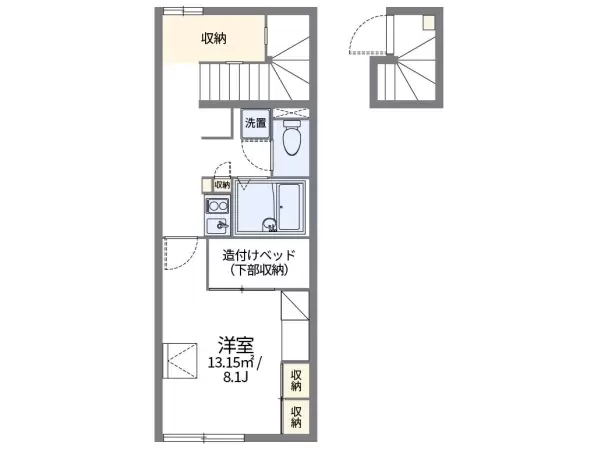 204号室の間取り図