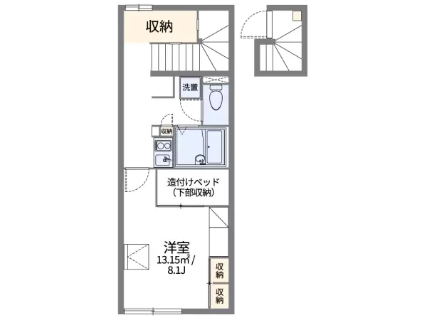 206号室の間取り図