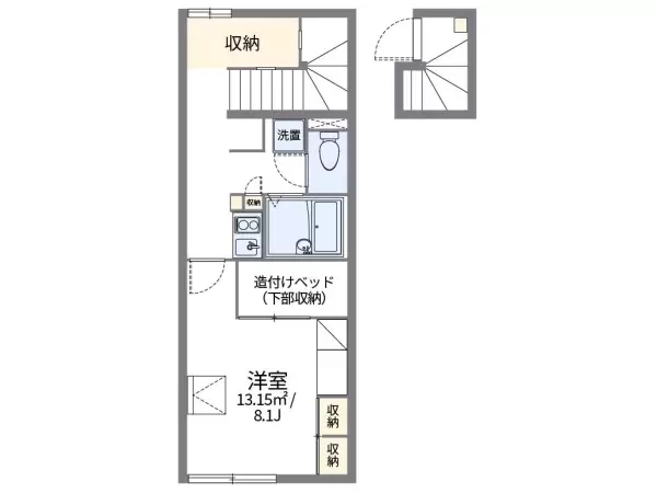 201号室の間取り図