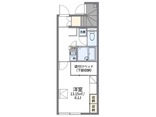 107号室の間取り図