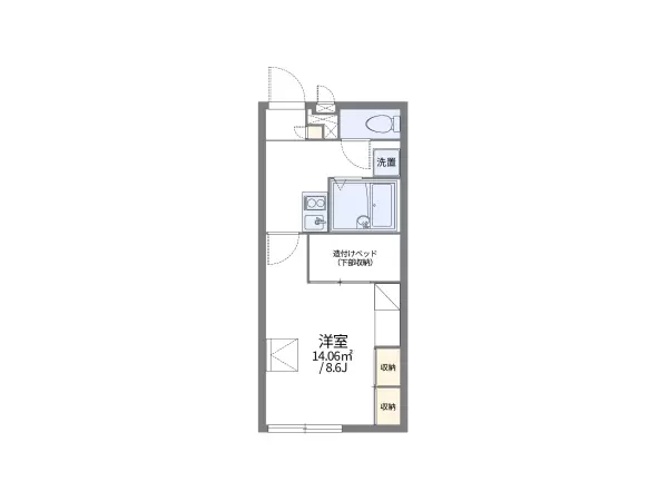 203号室の間取り図