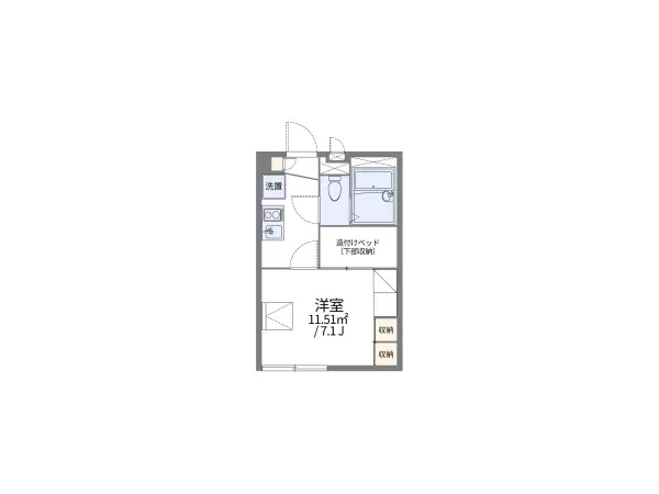 101号室の間取り図