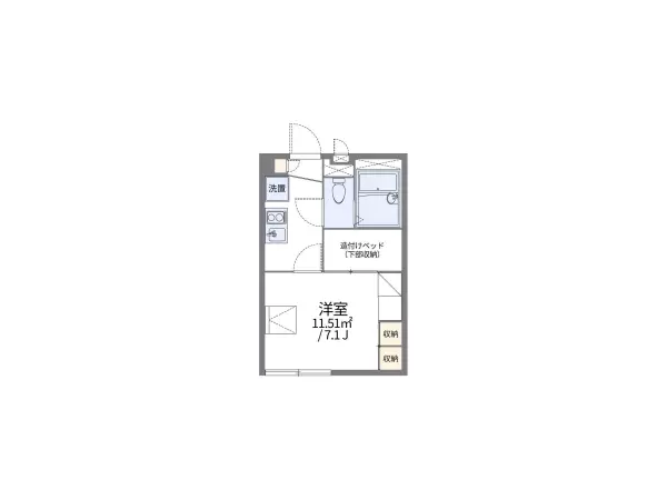 205号室の間取り図