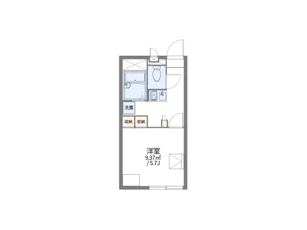 101号室の間取り図