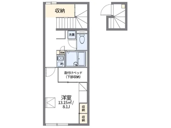 201号室の間取り図