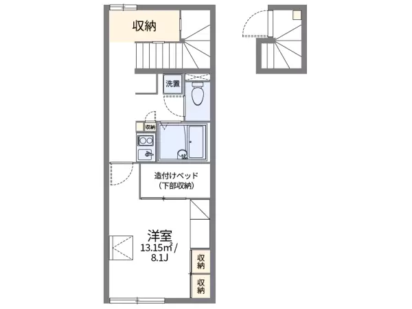 204号室の間取り図