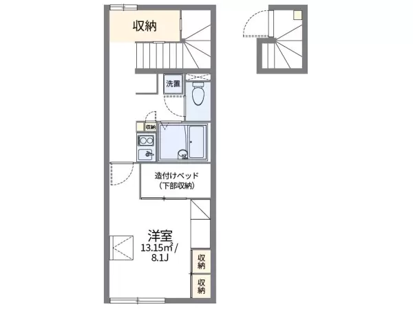 205号室の間取り図