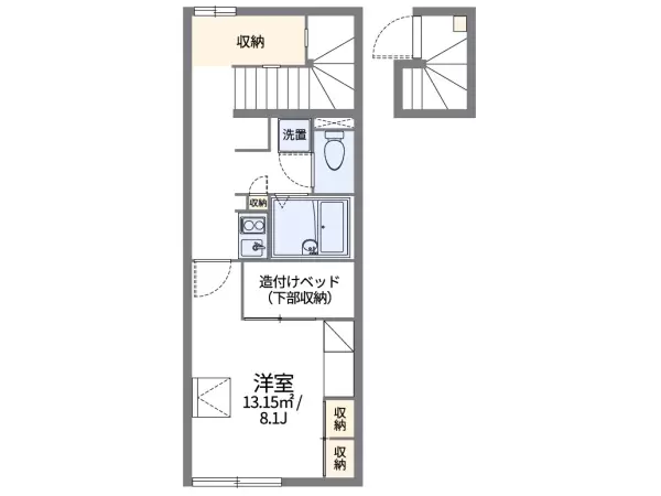 201号室の間取り図