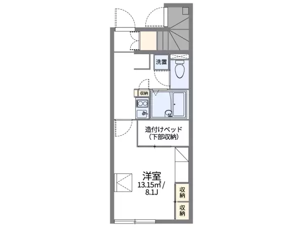 107号室の間取り図